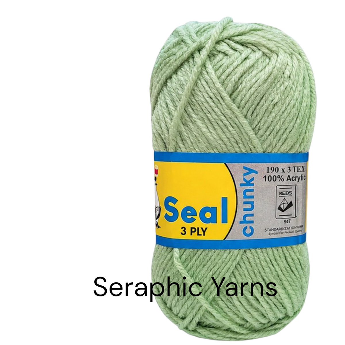 Seal Chunky 3Ply Acrylic Yarn 100g per ball (1PC)