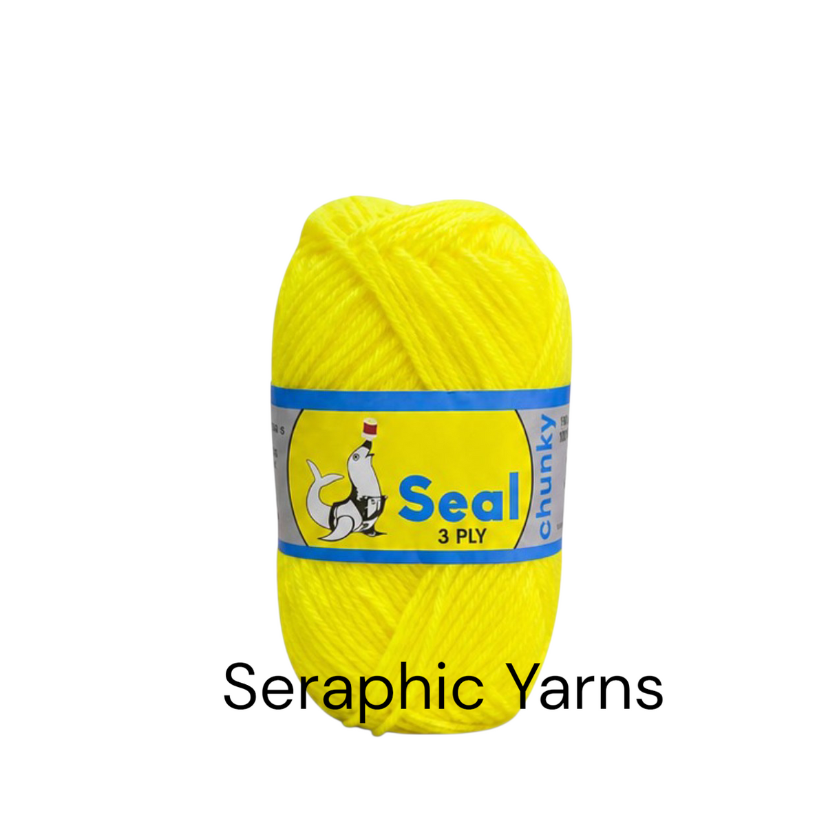 Seal Chunky 3Ply Acrylic Yarn 100g per ball (1PC)