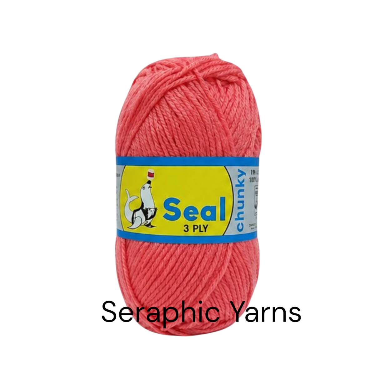 Seal Chunky 3Ply Acrylic Yarn 100g per ball (1PC)