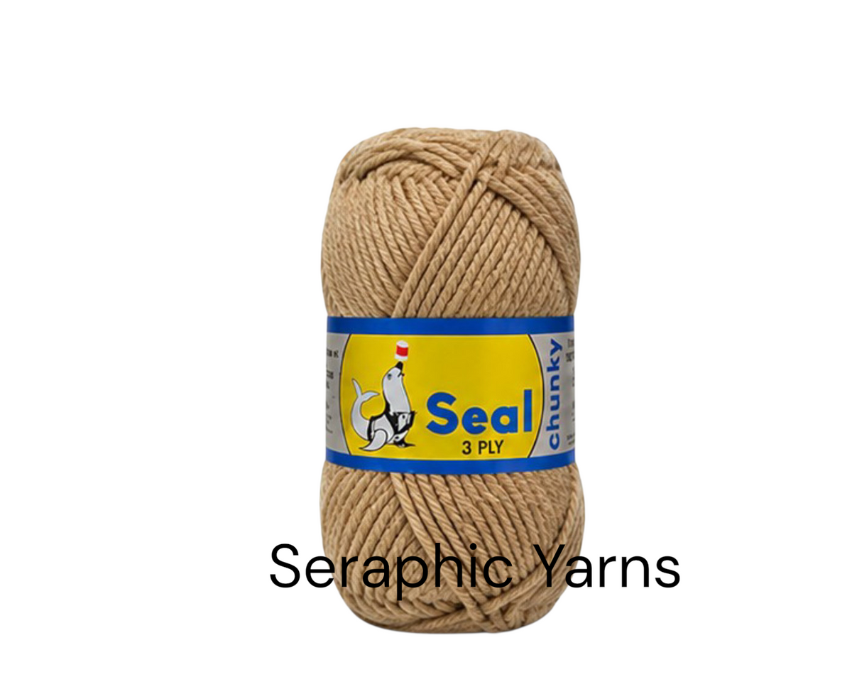 Seal Chunky 3Ply Acrylic Yarn 100g per ball (1PC)