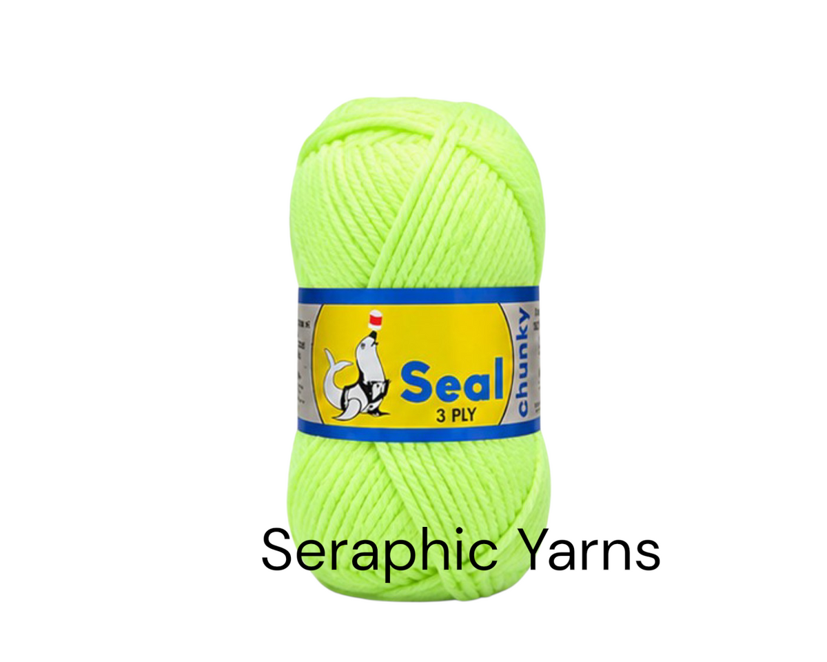 Seal Chunky 3Ply Acrylic Yarn 100g per ball (1PC)