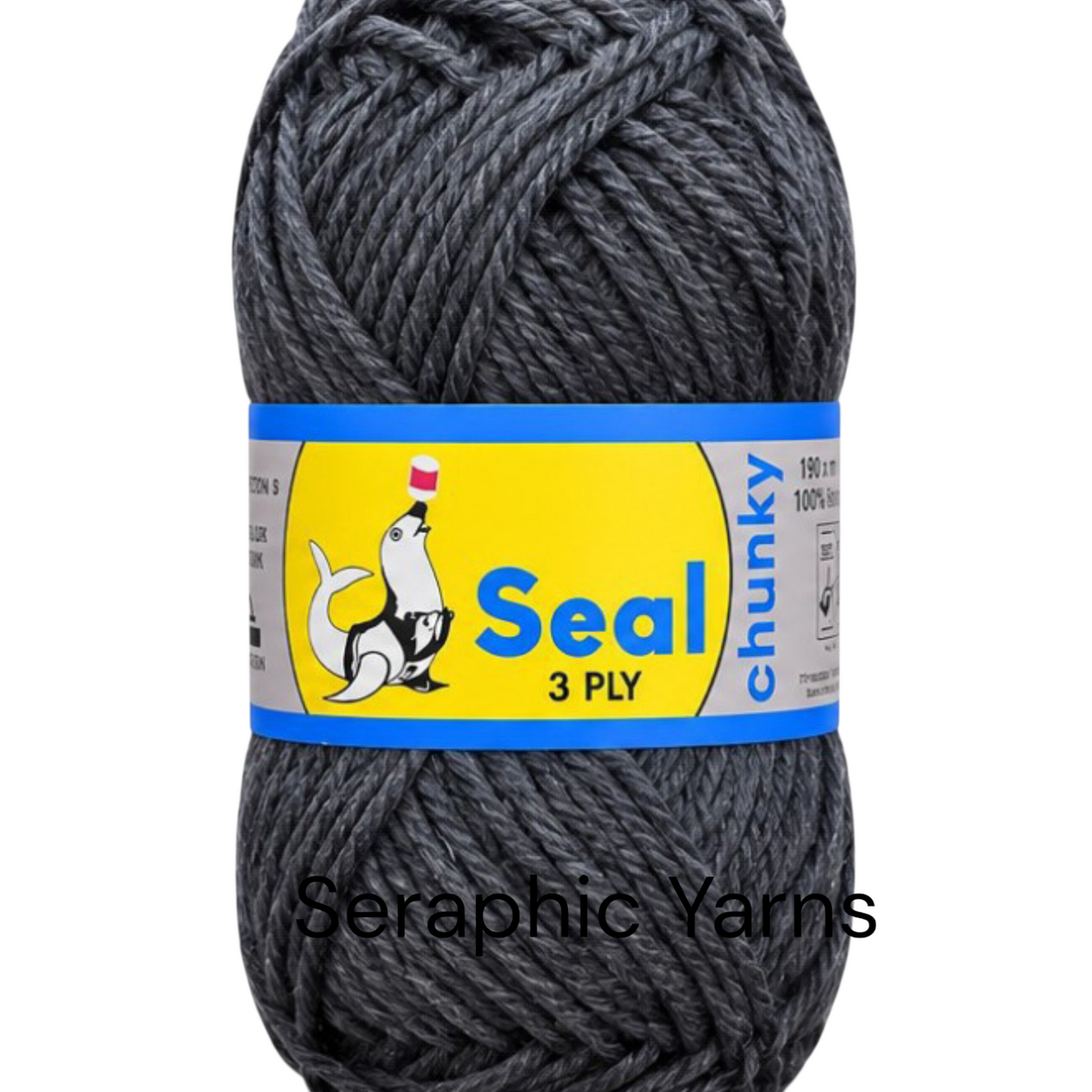 Seal Chunky 3Ply Acrylic Yarn 100g per ball (1PC)