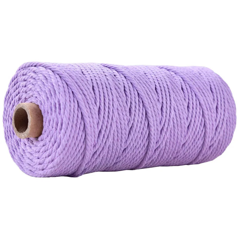 1 Roll 5mm Macramé Cotton Cord 100m – Natural Craft Rope for Macrame, DIY & Coastal Crafts in Kenya