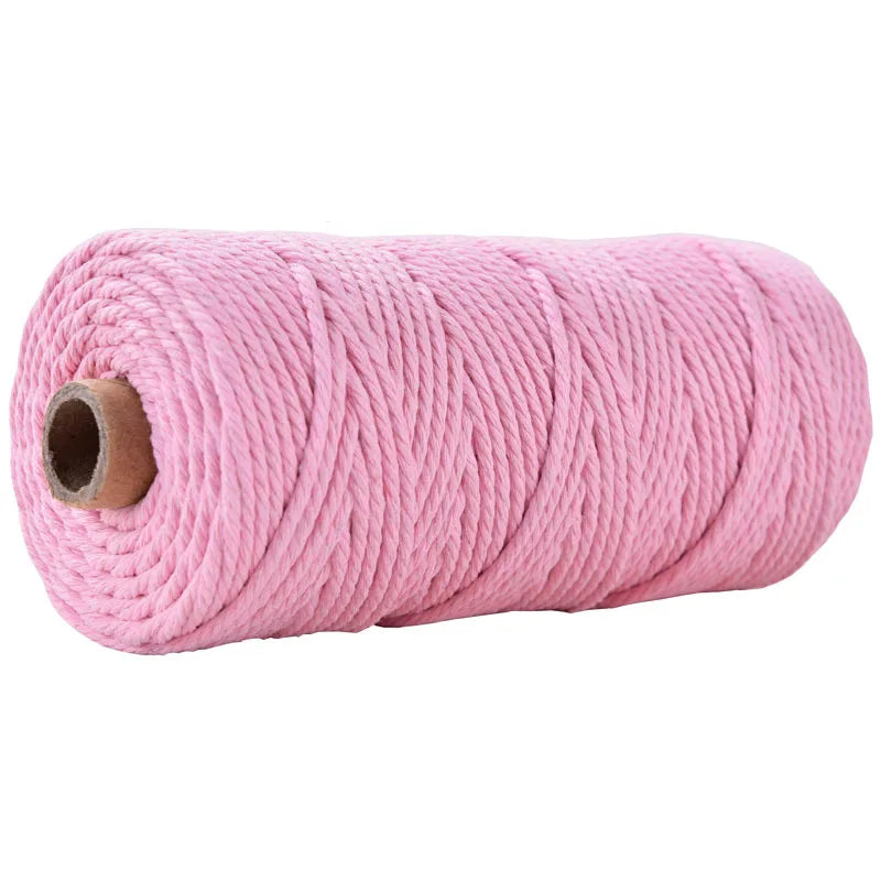 1 Roll 5mm Macramé Cotton Cord 100m – Natural Craft Rope for Macrame, DIY & Coastal Crafts in Kenya