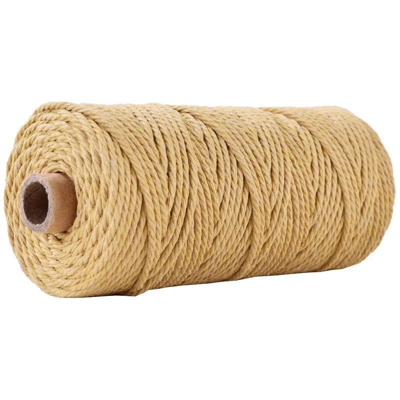 1 Roll 5mm Macramé Cotton Cord 100m – Natural Craft Rope for Macrame, DIY & Coastal Crafts in Kenya