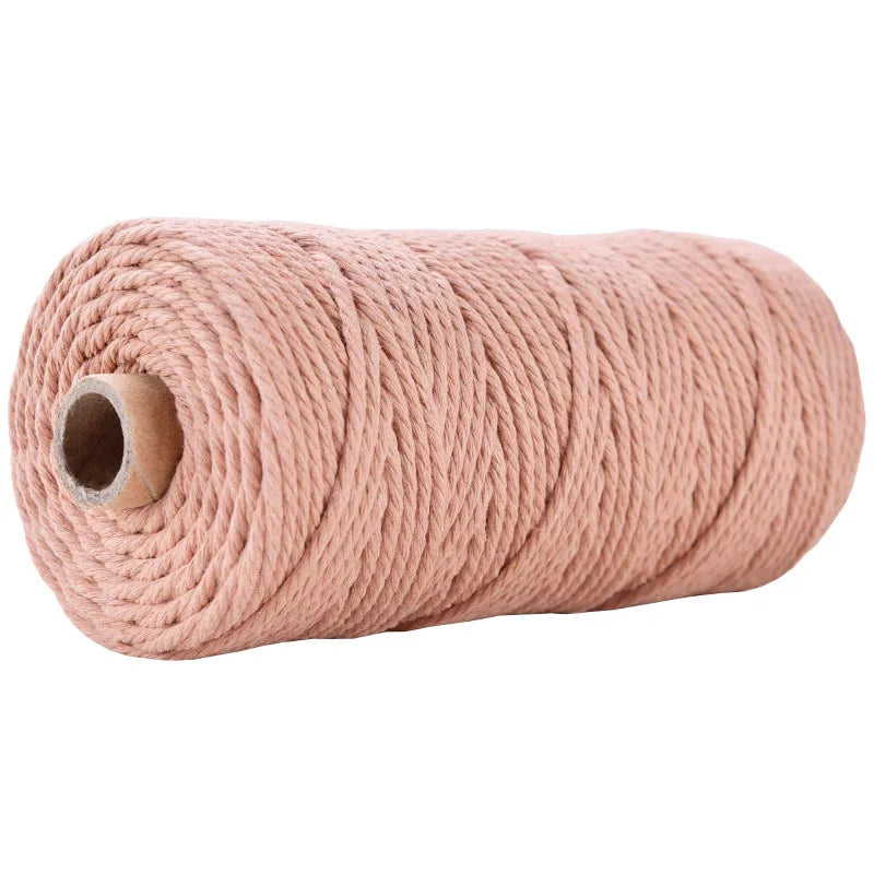 1 Roll 5mm Macramé Cotton Cord 100m – Natural Craft Rope for Macrame, DIY & Coastal Crafts in Kenya