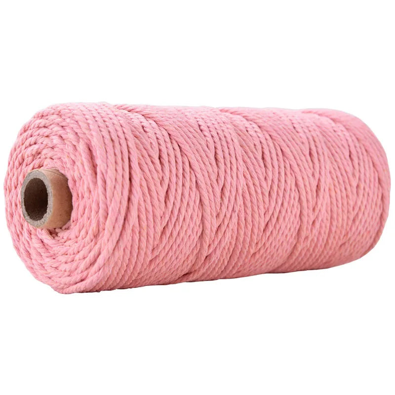 1 Roll 5mm Macramé Cotton Cord 100m – Natural Craft Rope for Macrame, DIY & Coastal Crafts in Kenya