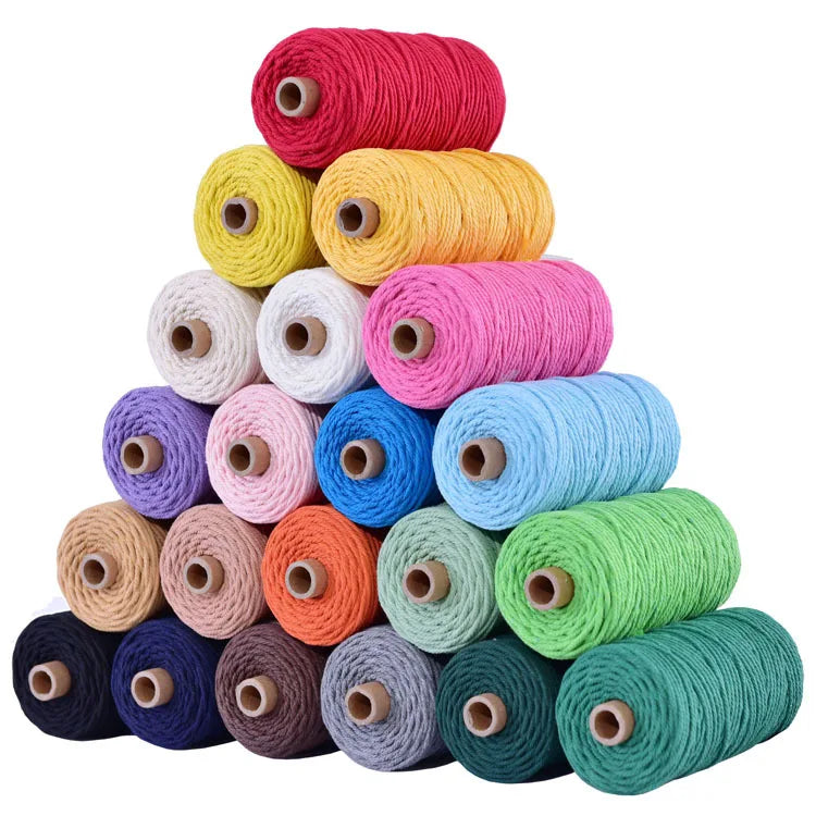 1 Roll 5mm Macramé Cotton Cord 100m – Natural Craft Rope for Macrame, DIY & Coastal Crafts in Kenya