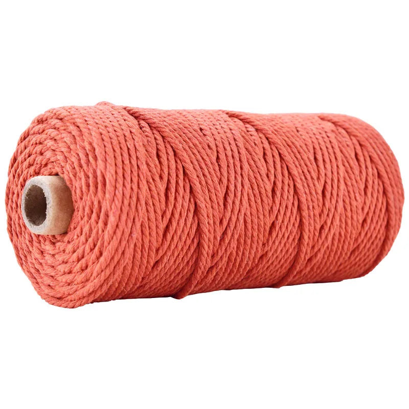 1 Roll 5mm Macramé Cotton Cord 100m – Natural Craft Rope for Macrame, DIY & Coastal Crafts in Kenya