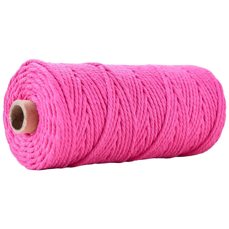 1 Roll 5mm Macramé Cotton Cord 100m – Natural Craft Rope for Macrame, DIY & Coastal Crafts in Kenya