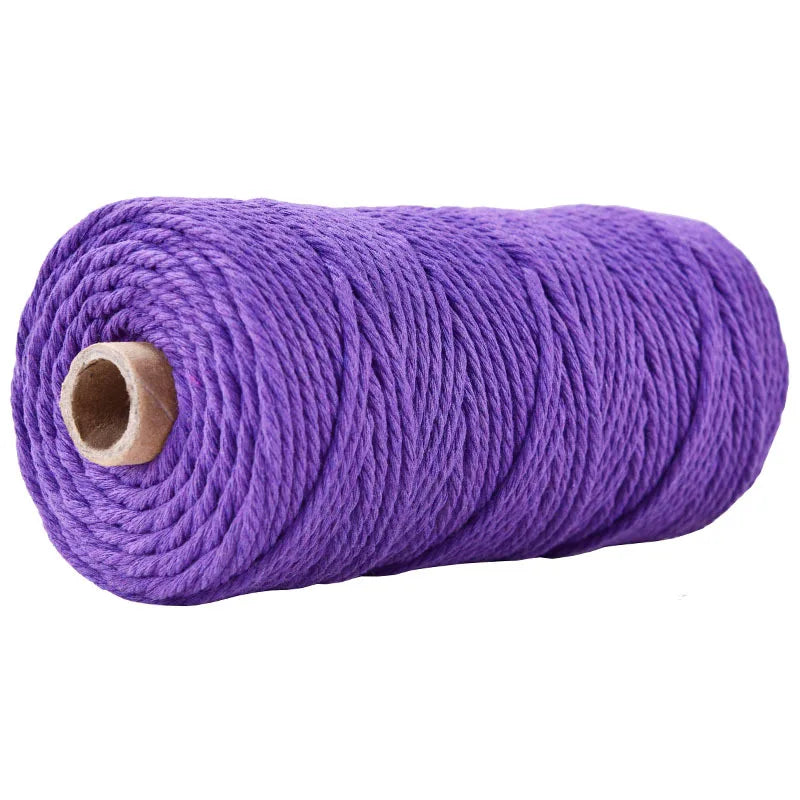 1 Roll 5mm Macramé Cotton Cord 100m – Natural Craft Rope for Macrame, DIY & Coastal Crafts in Kenya