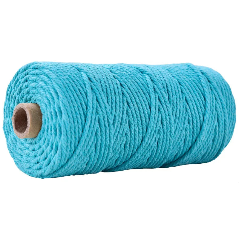 1 Roll 5mm Macramé Cotton Cord 100m – Natural Craft Rope for Macrame, DIY & Coastal Crafts in Kenya