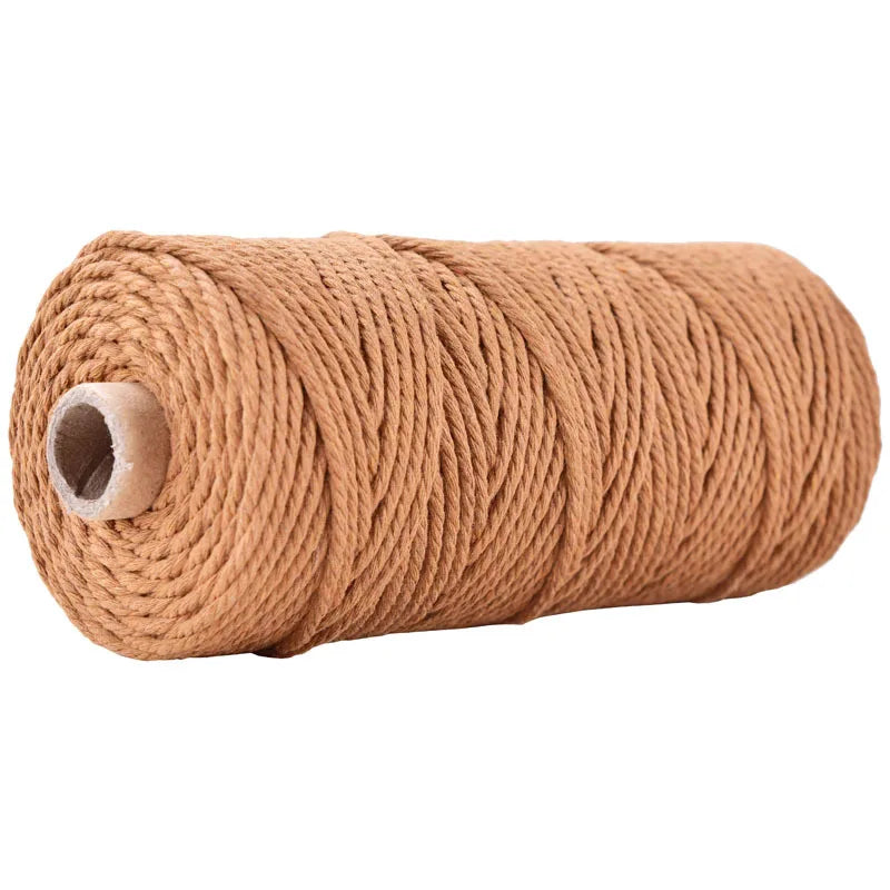 1 Roll 5mm Macramé Cotton Cord 100m – Natural Craft Rope for Macrame, DIY & Coastal Crafts in Kenya