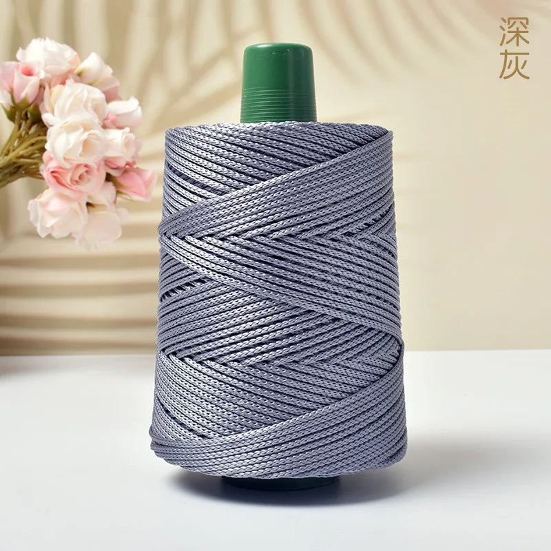 Polyester Yarn 500g for Crochet Bags, Totes & Accessories – Strong Bag-Making Yarn for Crochet Projects in Kenya