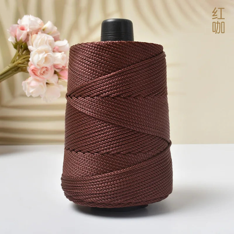 Polyester Yarn 500g for Crochet Bags, Totes & Accessories – Strong Bag-Making Yarn for Crochet Projects in Kenya