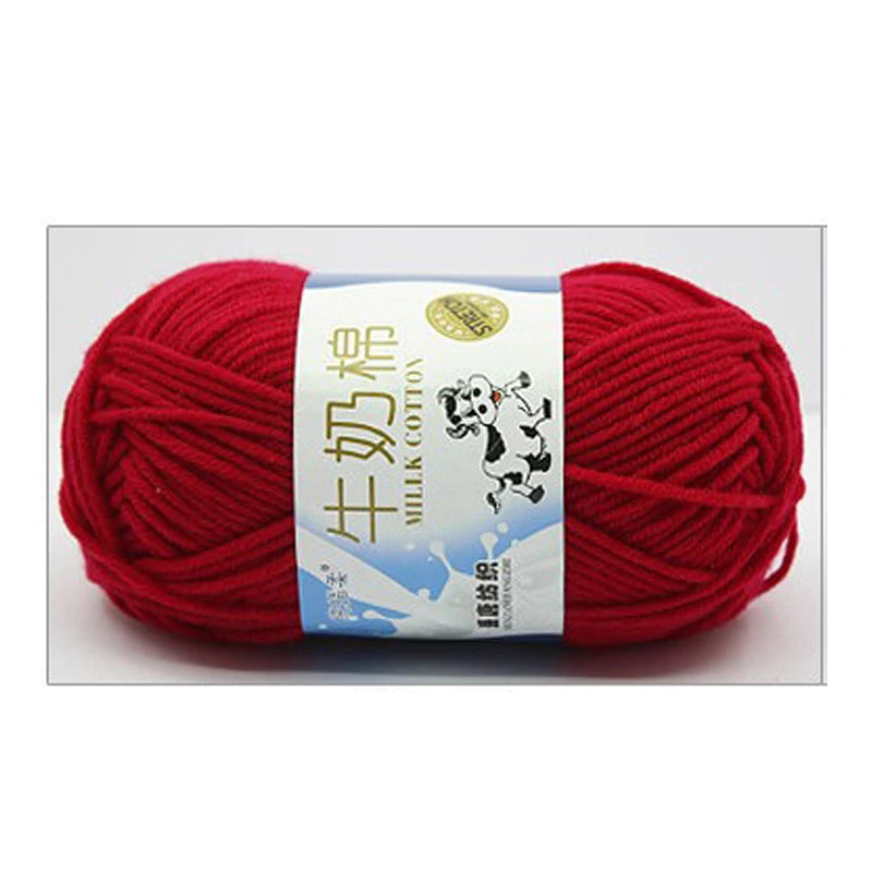 Milk Cotton Yarn 50g 5Ply 100% Cotton for Crochet & Knitting in Kenya