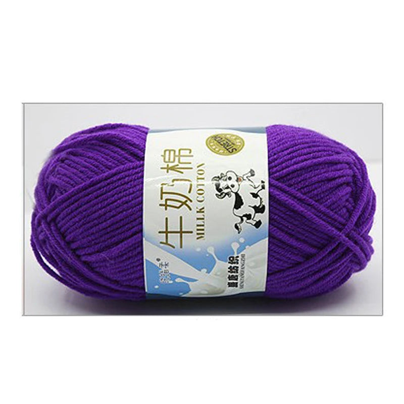 Milk Cotton Yarn 50g 5Ply 100% Cotton for Crochet & Knitting in Kenya