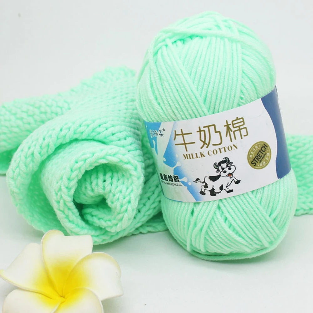 Milk Cotton Yarn 50g 5Ply 100% Cotton for Crochet & Knitting in Kenya