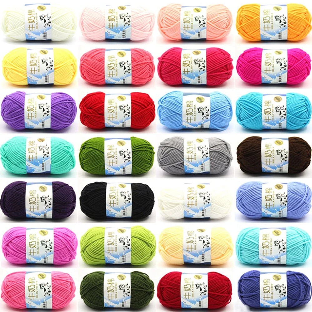 Milk Cotton Yarn 50g 5Ply 100% Cotton for Crochet & Knitting in Kenya