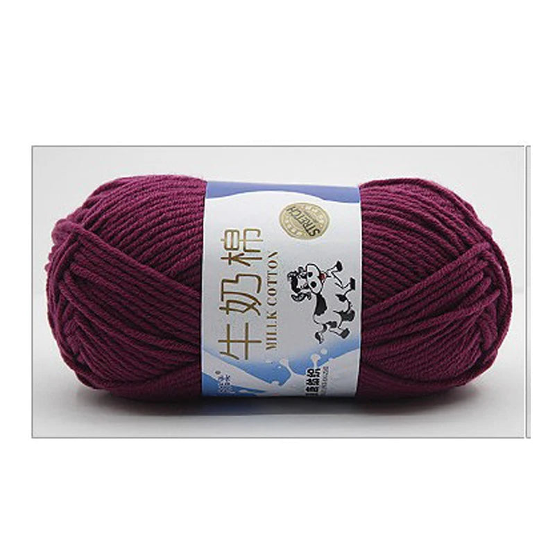 Milk Cotton Yarn 50g 5Ply 100% Cotton for Crochet & Knitting in Kenya