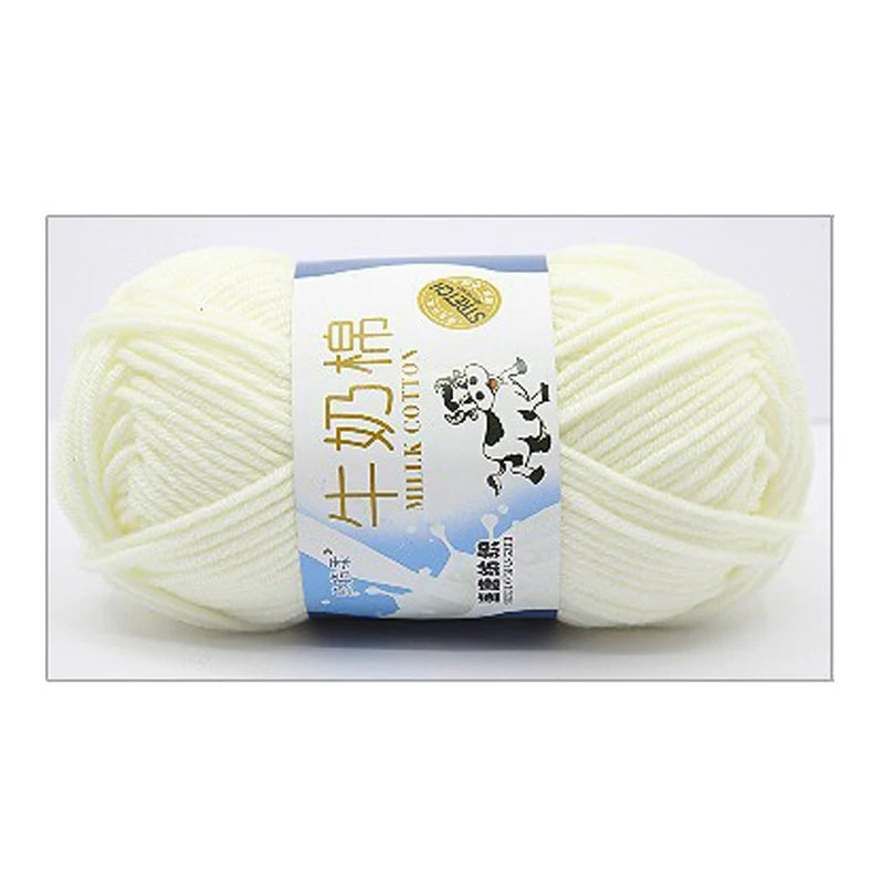 Milk Cotton Yarn 50g 5Ply 100% Cotton for Crochet & Knitting in Kenya