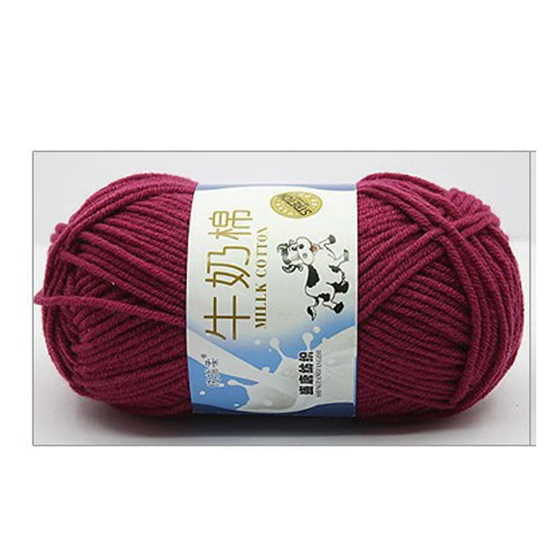 Milk Cotton Yarn 50g 5Ply 100% Cotton for Crochet & Knitting in Kenya
