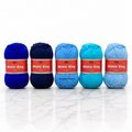 Winter King 4 Ply Yarn – Sapphire Tide Collection | 250g Medium-Thin Acrylic Yarn