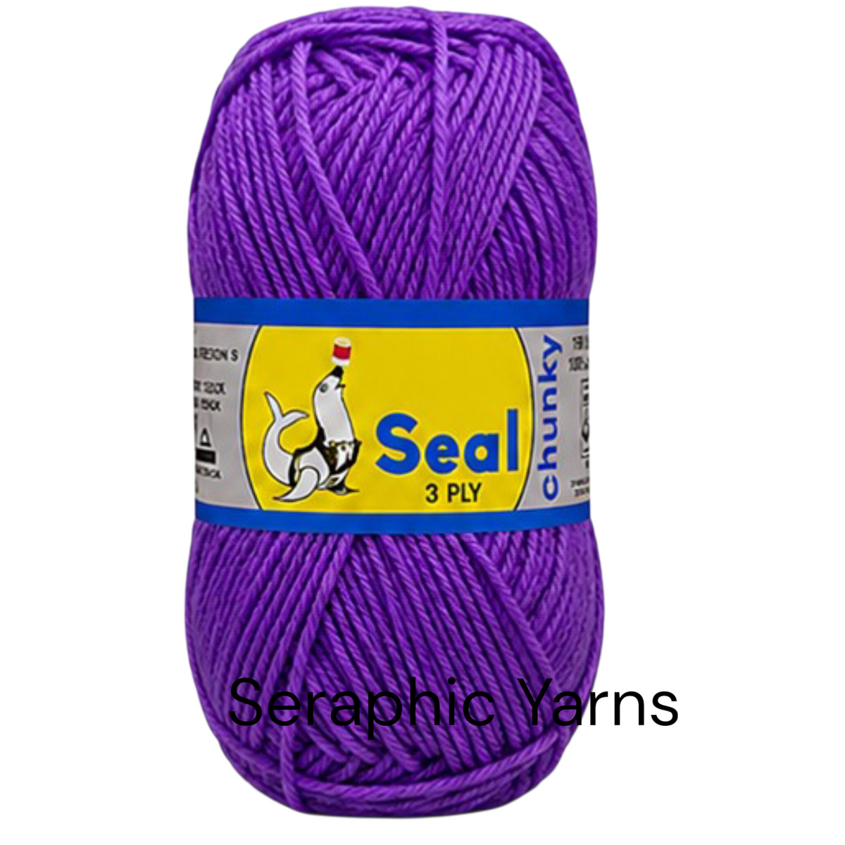 Seal Chunky 3Ply Acrylic Yarn 100g per ball (1PC)