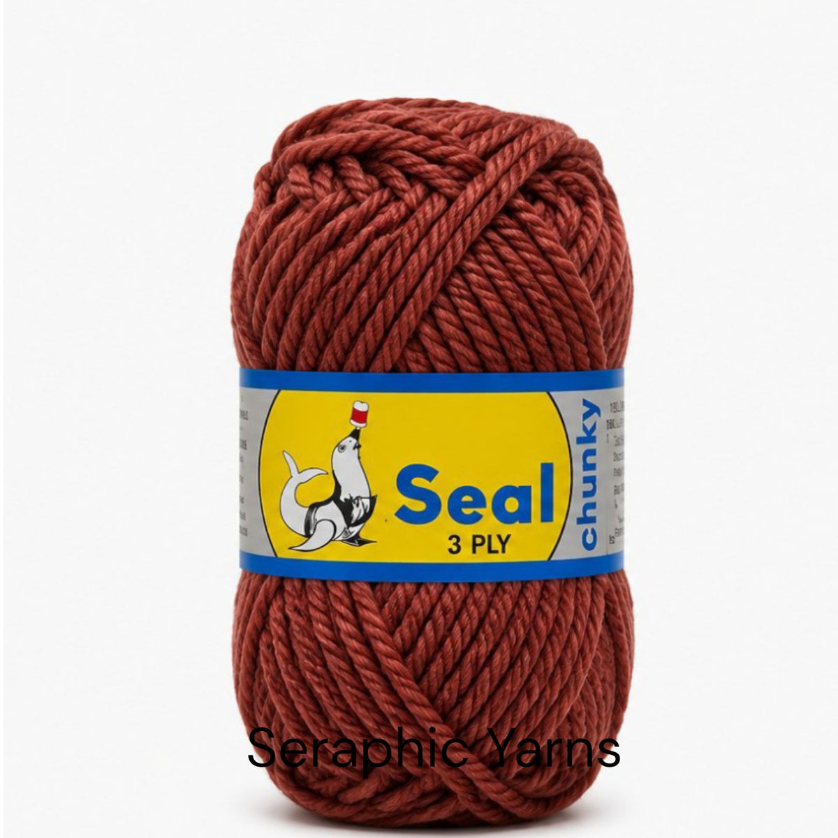 Seal Chunky 3Ply Acrylic Yarn 100g per ball (1PC)