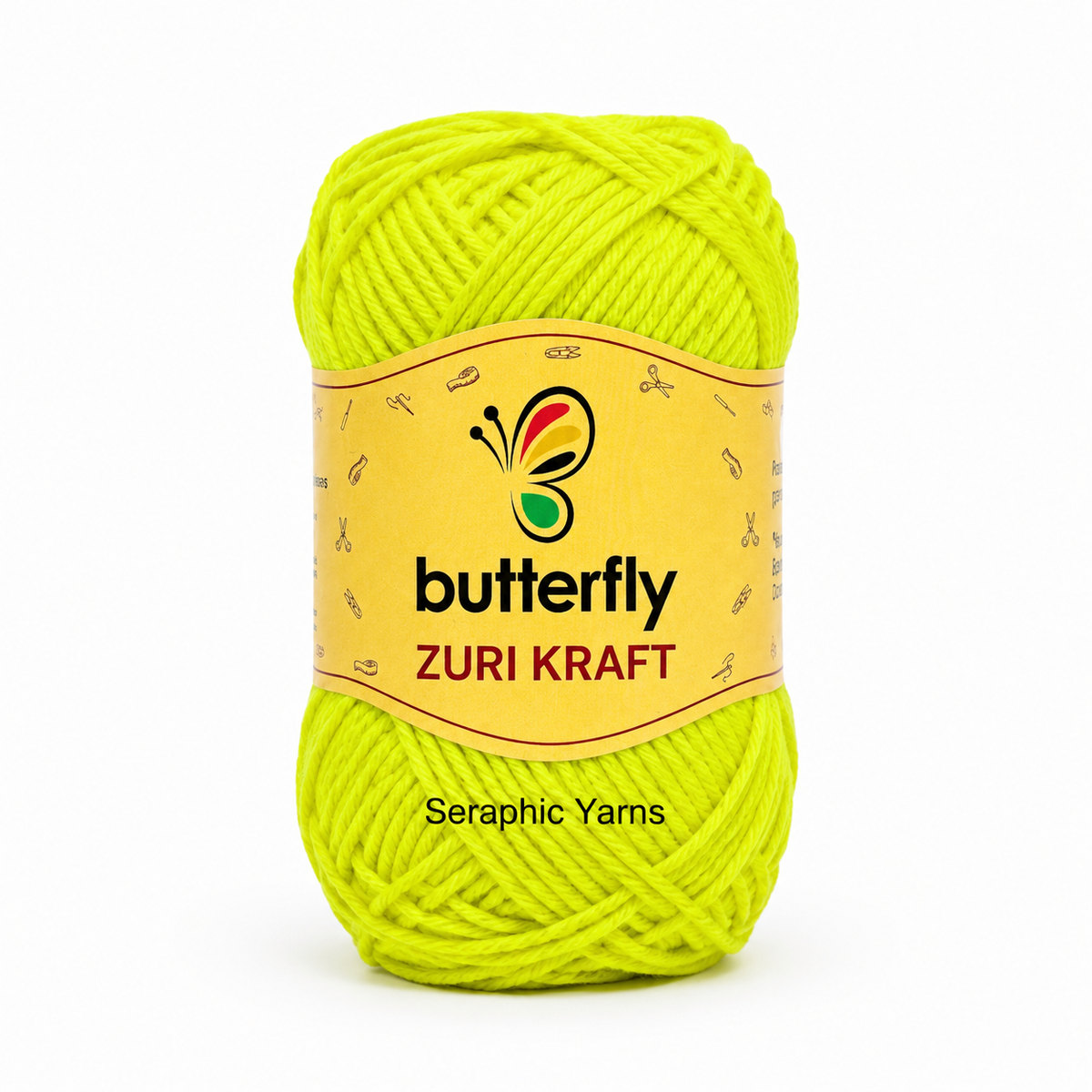 Butterfly Zuri Kraft Acrylic Chunky 4ply Yarn 100g per ball (1 Pack (5PCS))