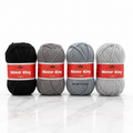 Winter King 4 Ply Yarn – Shadow & Silver Collection | 250g Medium Weight Acrylic Yarn