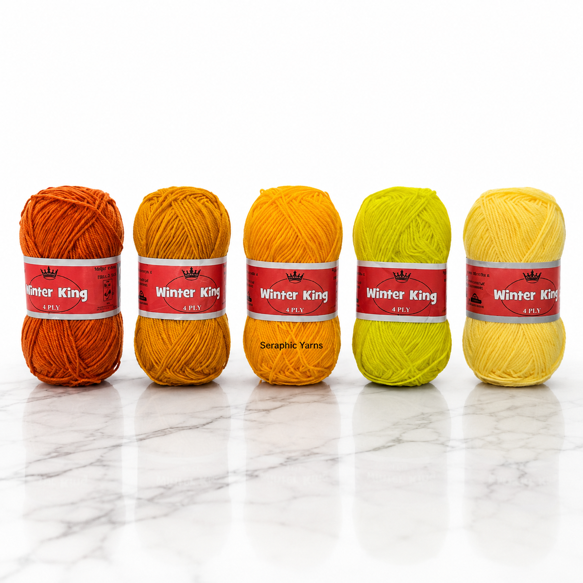 Winter King 4-Ply Yarn 250g – Sunlight Harvest Color Collection_ Medium-Thin Acrylic Yarn