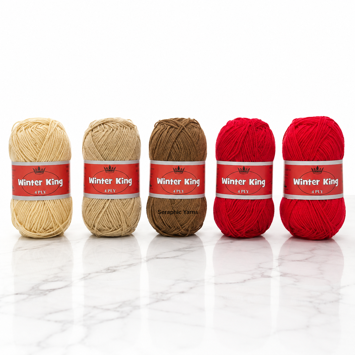Winter King Yarn – Heritage Hearth Collection _ 4-Ply Medium Yarn, 250g
