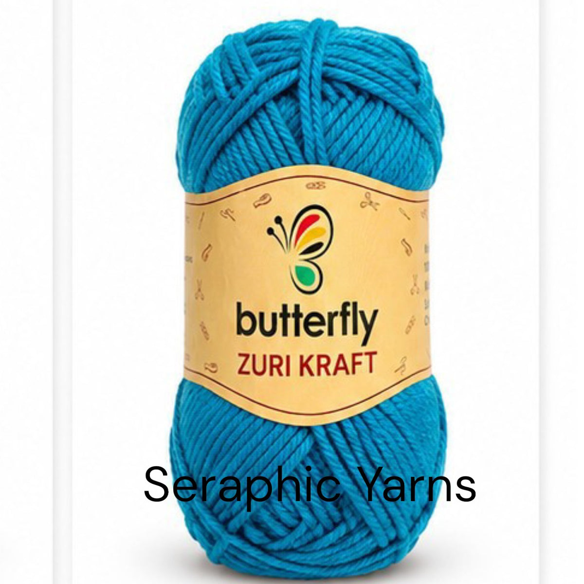 Butterfly Zuri Kraft Acrylic Chunky 4ply Yarn 100g per ball (1 Pack (5PCS))