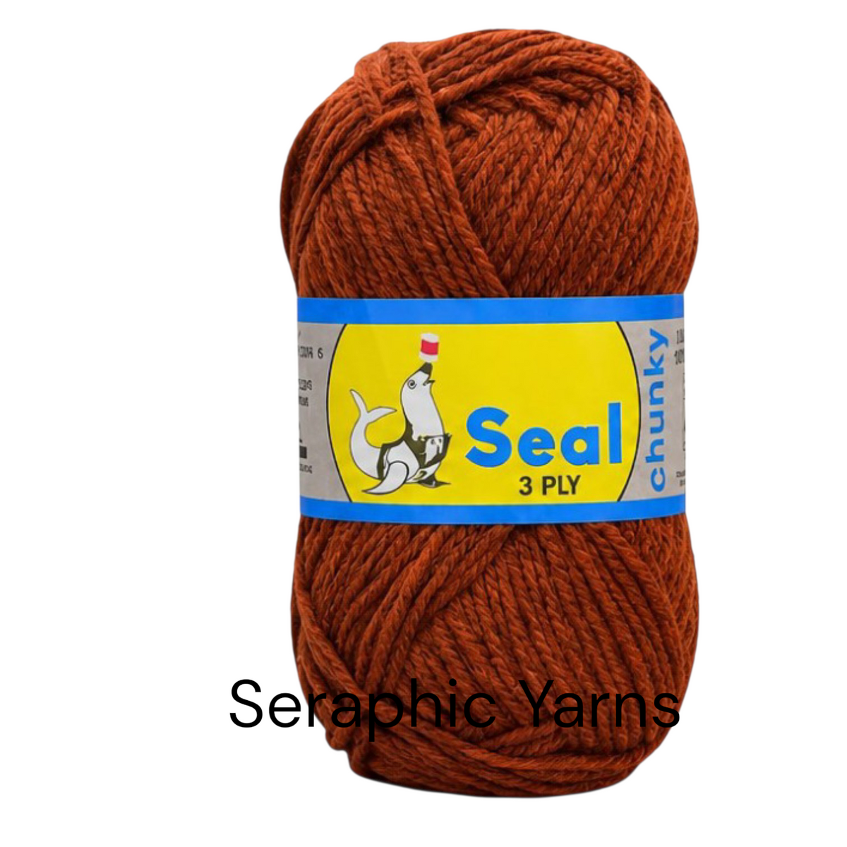 Seal Chunky 3Ply Acrylic Yarn 100g per ball (1PC)
